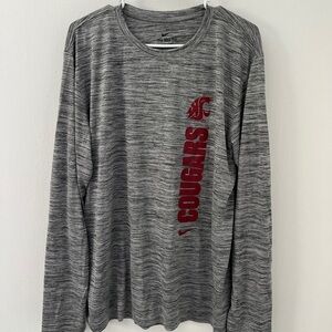 Nike WSU Gray Long Sleeve Shirt